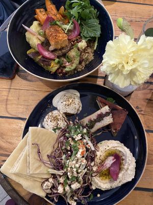 Hododa Bowl and Mezze Platter  at Hododa in Marseille