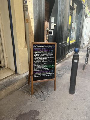Menu  at Hododa in Marseille