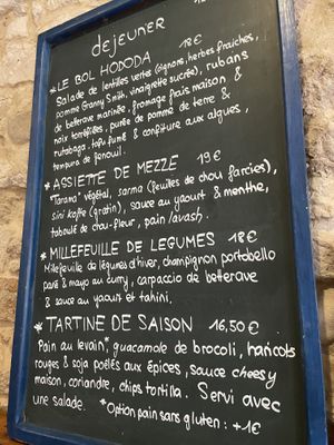 Lunch menu  at Hododa in Marseille