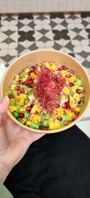 Tofu poke bowl at Lab Salad Bar in Rovinj