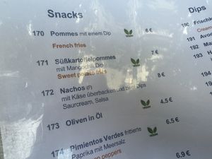 menu  at Lagom in Berlin