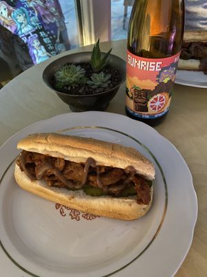 Vegan hot dog with seitan   at 2022_place - Pop Up in Yerevan
