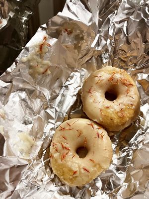 Vegan donuts with lemon glaze at 2022_place - Pop Up in Yerevan