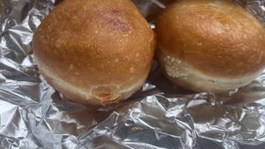 Dumplings filled with Sesame (right one) and Lemon Creme (left one)  at 2022_place - Pop Up in Yerevan