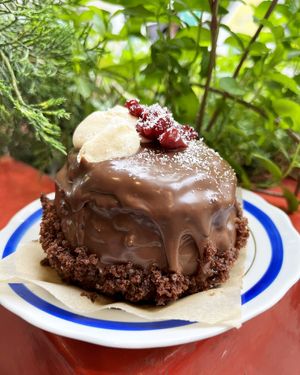 Vegan "Black Forest" cake at 2022_place - Pop Up in Yerevan