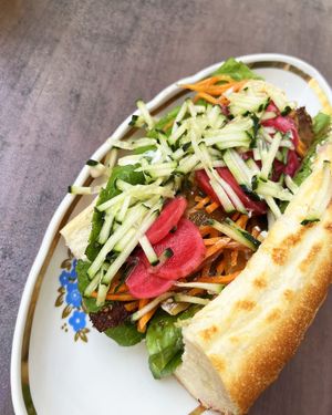 Banh mi sandwich, one of the favourite dishes in 2022 place at 2022_place - Pop Up in Yerevan