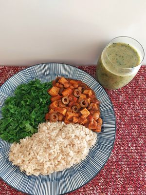 Superfood Grocer cooked frozen callos with added tofu cubes at The Superfood Grocer in Quezon City