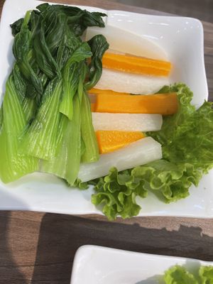Vegetables  at Lian Hua Vegetarian in Hanoi