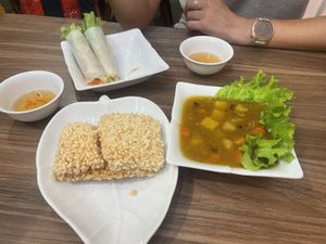   at Lian Hua Vegetarian in Hanoi