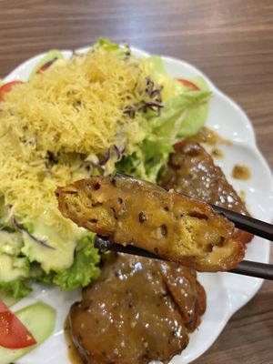 Texture good #Veganuary at Lian Hua Vegetarian in Hanoi