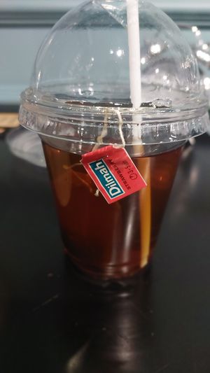 Strawberry tea at Lian Hua Vegetarian in Hanoi