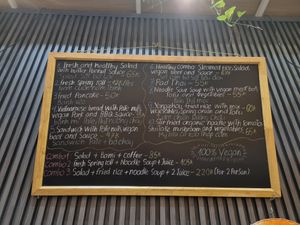 Menu (May, 2024) at Lian Hua Vegetarian in Hanoi