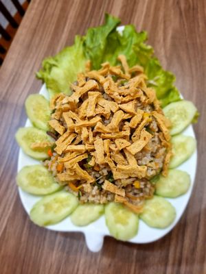 Pineapple Fried Rice at Lian Hua Vegetarian in Hanoi
