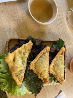 Dumplings   at Lian Hua Vegetarian in Hanoi