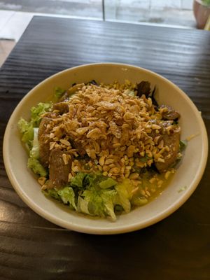 Bún Thịt Nướng at Lian Hua Vegetarian in Hanoi