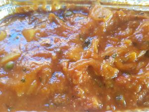 Vegan Jhal Misti at Spice Station in South Shields