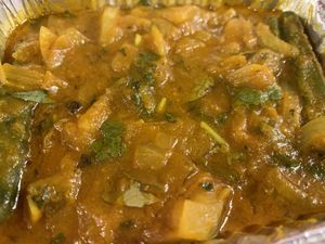 Bindi bhaji  at Spice Station in South Shields