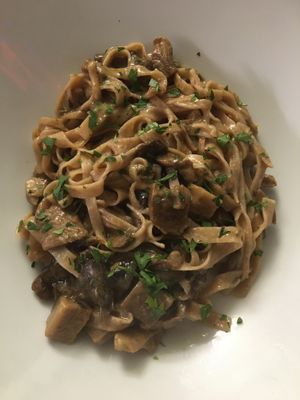 Tagliatelle funghi   at RistoVegan at Hotel Sylva in Cattolica