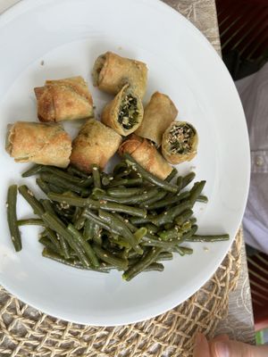 involtini di spinaci e anacardi   at RistoVegan at Hotel Sylva in Cattolica