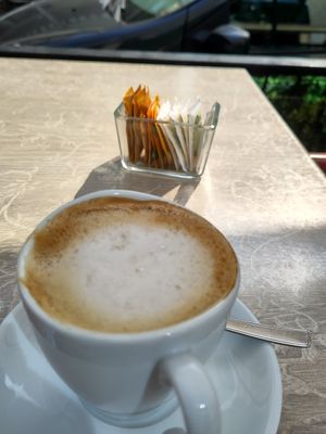 Chappucchino 🖤❤️💚 at RistoVegan at Hotel Sylva in Cattolica