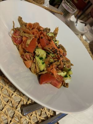 Piatto freddo di straccetti veg e verdure   at RistoVegan at Hotel Sylva in Cattolica