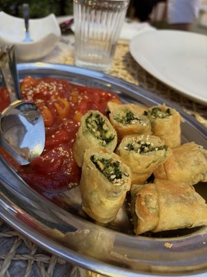 Involtini di pasta sfoglia   at RistoVegan at Hotel Sylva in Cattolica