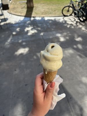 Pistachio vegan ice cream   at Kavarna Kapitanija in Koper
