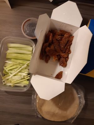 Duck and pancakes at Wawin Vegan Chinese in Nottingham