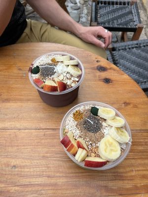 Smoothie bowls. Vegan and delicious   at Orangy Smoothies in Sayulita