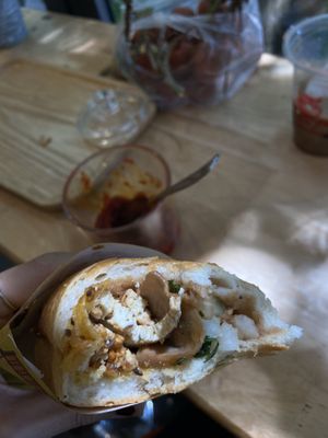 Peaceful Bahn Mi  at Bánh Mì Long Hội in Hanoi