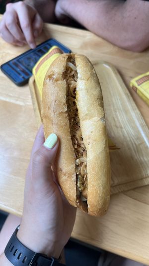 Banh mi peace   at Bánh Mì Long Hội in Hanoi