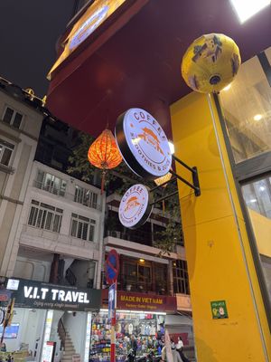 Signage  at Bánh Mì Long Hội in Hanoi