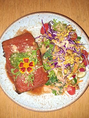 Lasanha de beringela at La Rouge in Porto Alegre