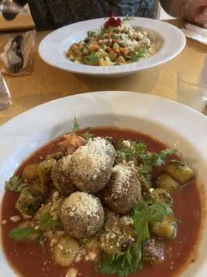 Nhoque dishes   at La Rouge in Porto Alegre