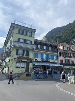 The Aarburg - Exterior  at The Aarburg Hotel & Café in Unterseen