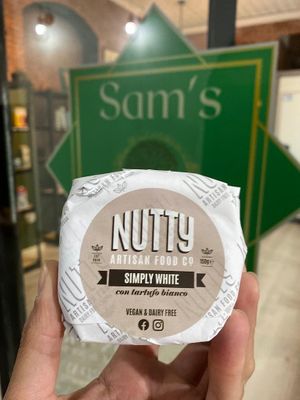 New The Nutty Artisan Truffle Vegan Cheeze!! at Sams Meat Free Deli in 