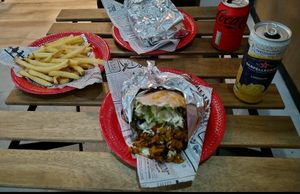 Plant-based kebab pita at Sams Meat Free Deli in 