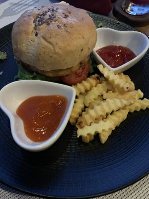 Chickpea Burger  at Cepik Villa in Karangasem