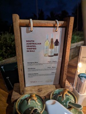 Even have south Australian wines at Cepik Villa in Karangasem