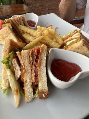 Club sandwich   at Cepik Villa in Karangasem