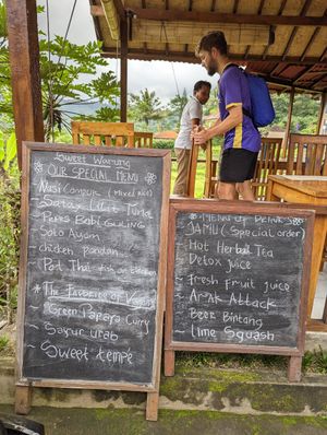 Specials menu as of June 2023 at Sweet Warung in Sidemen