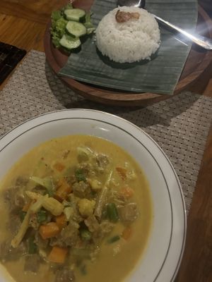 tempe curry  at Sweet Warung in Sidemen