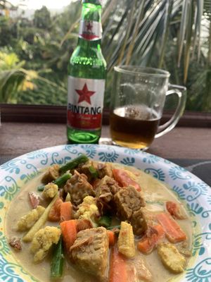 tempe curry   at Sweet Warung in Sidemen