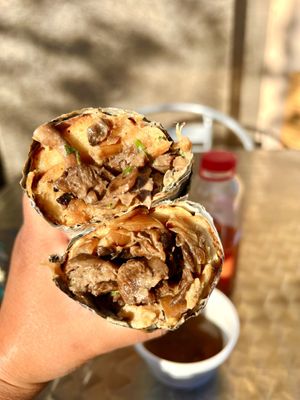 New hot sandwich - the vegan Mushroom Dip!   at Tony & Pete's in Dayton