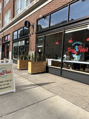 Storefront  at Tony & Pete's in Dayton