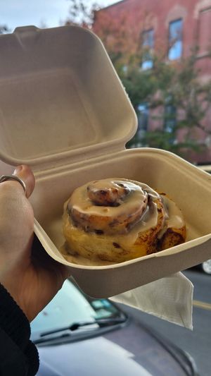 Cinnamon roll at Garden Carver in Brooklyn