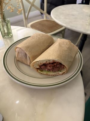 Steak sandwich   at Garden Carver in Brooklyn