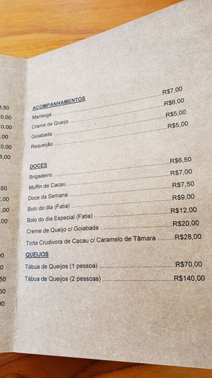 Menu, page 2 (August 2022). at Matuta Queijaria Vegana in Sao Paulo
