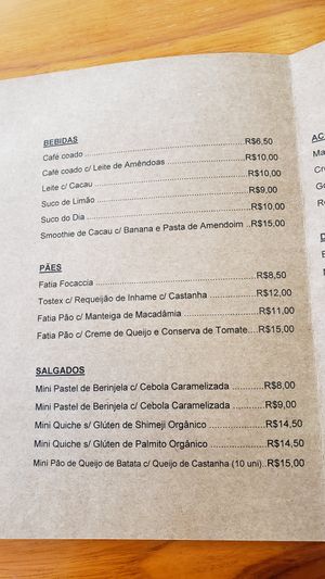 Menu, page 1 (August 2022). at Matuta Queijaria Vegana in Sao Paulo