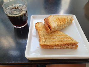 tostex de requeijão at Matuta Queijaria Vegana in Sao Paulo